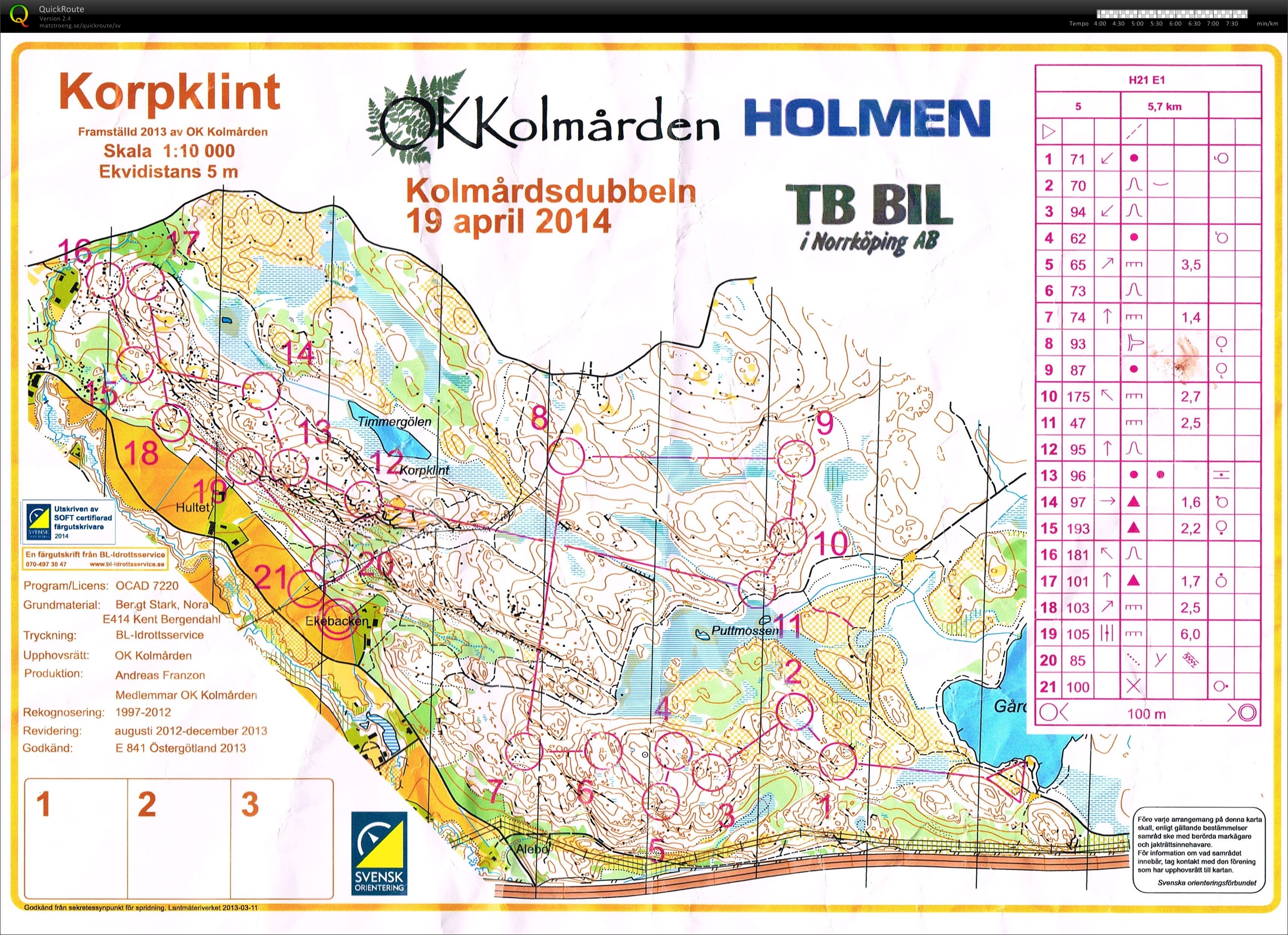 Kolmårdsmedeln (18.04.2014)