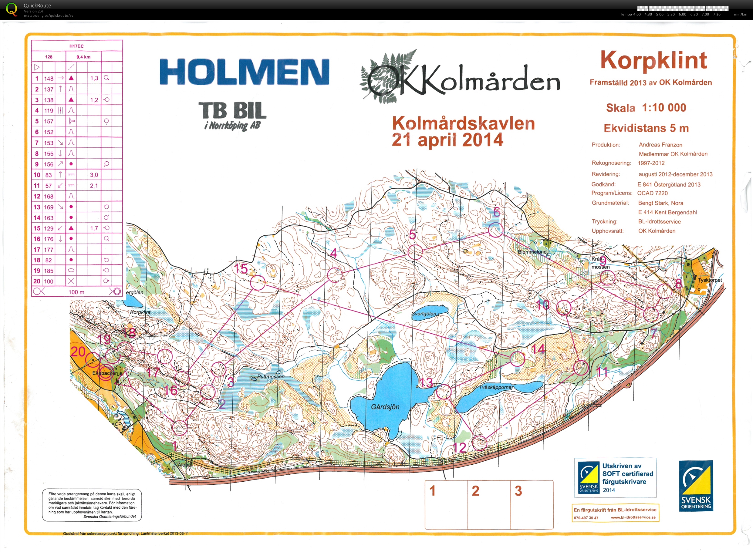 Kolmårdskavlen (20.04.2014)