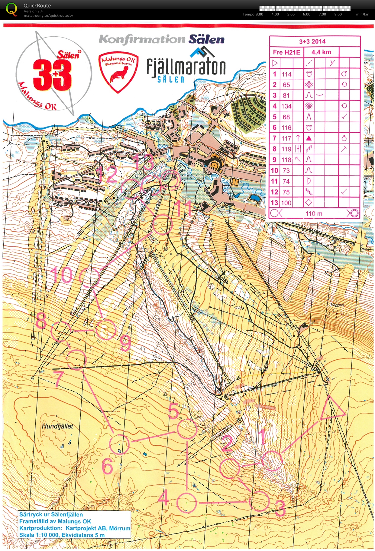 Sälen 3+3 Etapp 1 (2014-06-26)