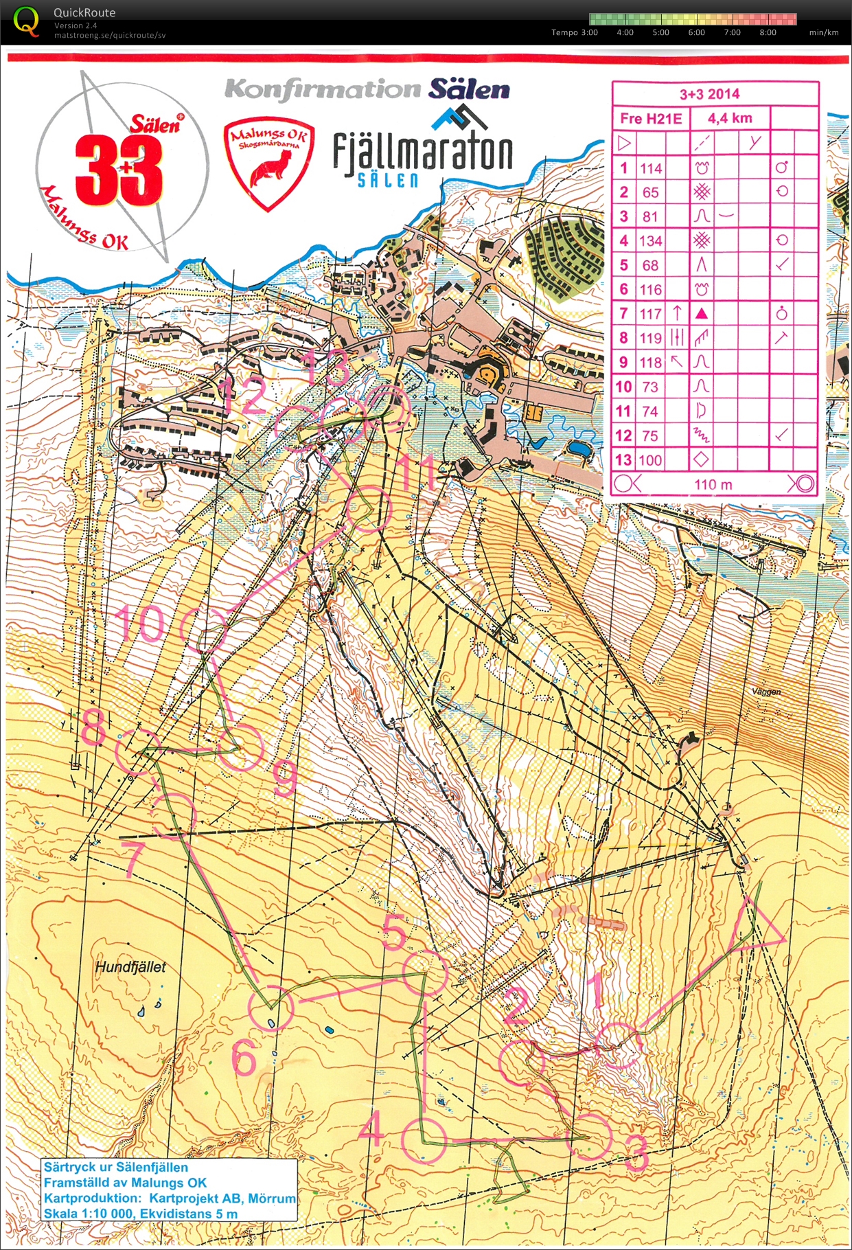 Sälen 3+3 Etapp 1 (2014-06-26)