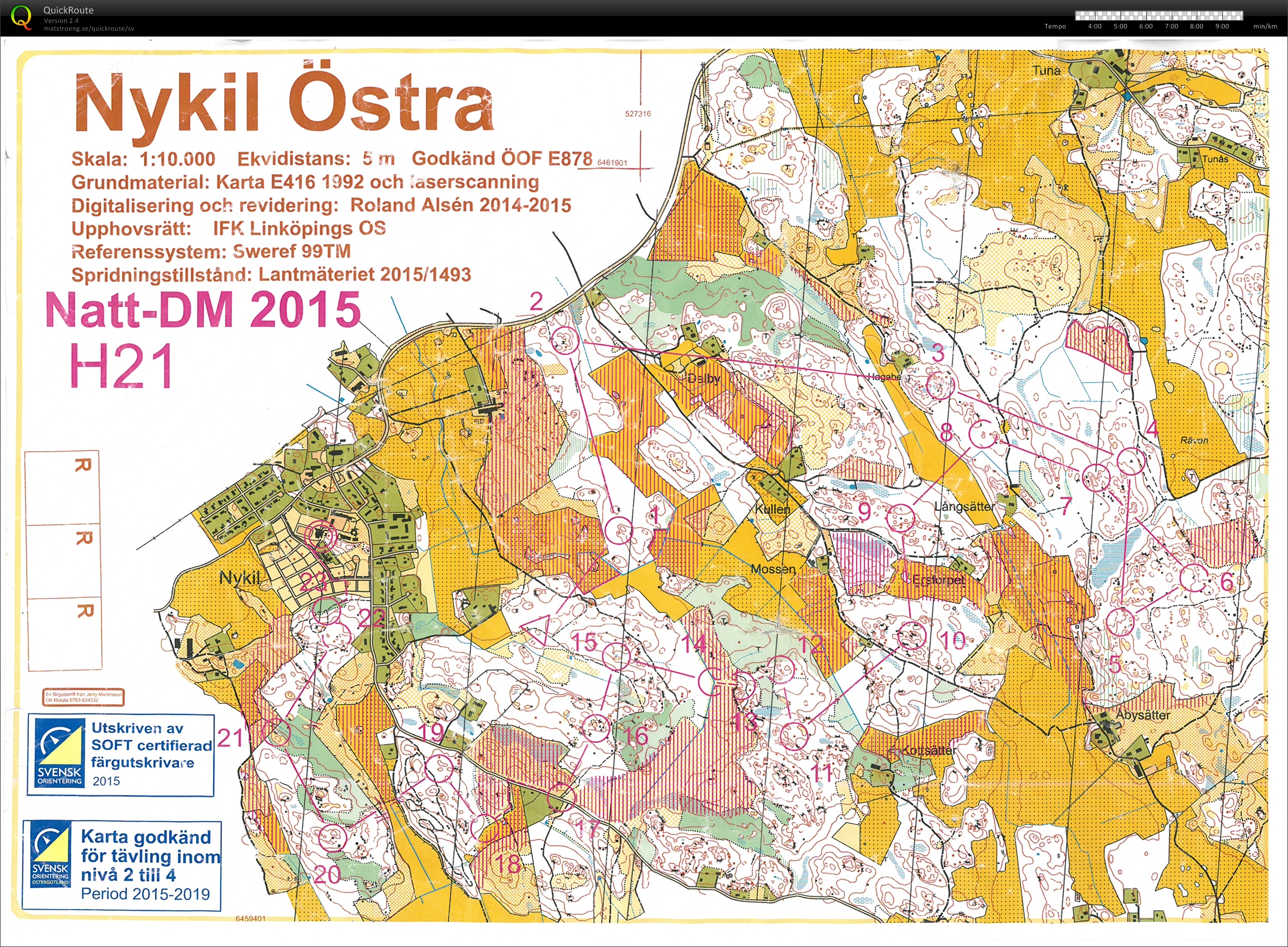 Natt-DM Östergötland (03/09/2015)