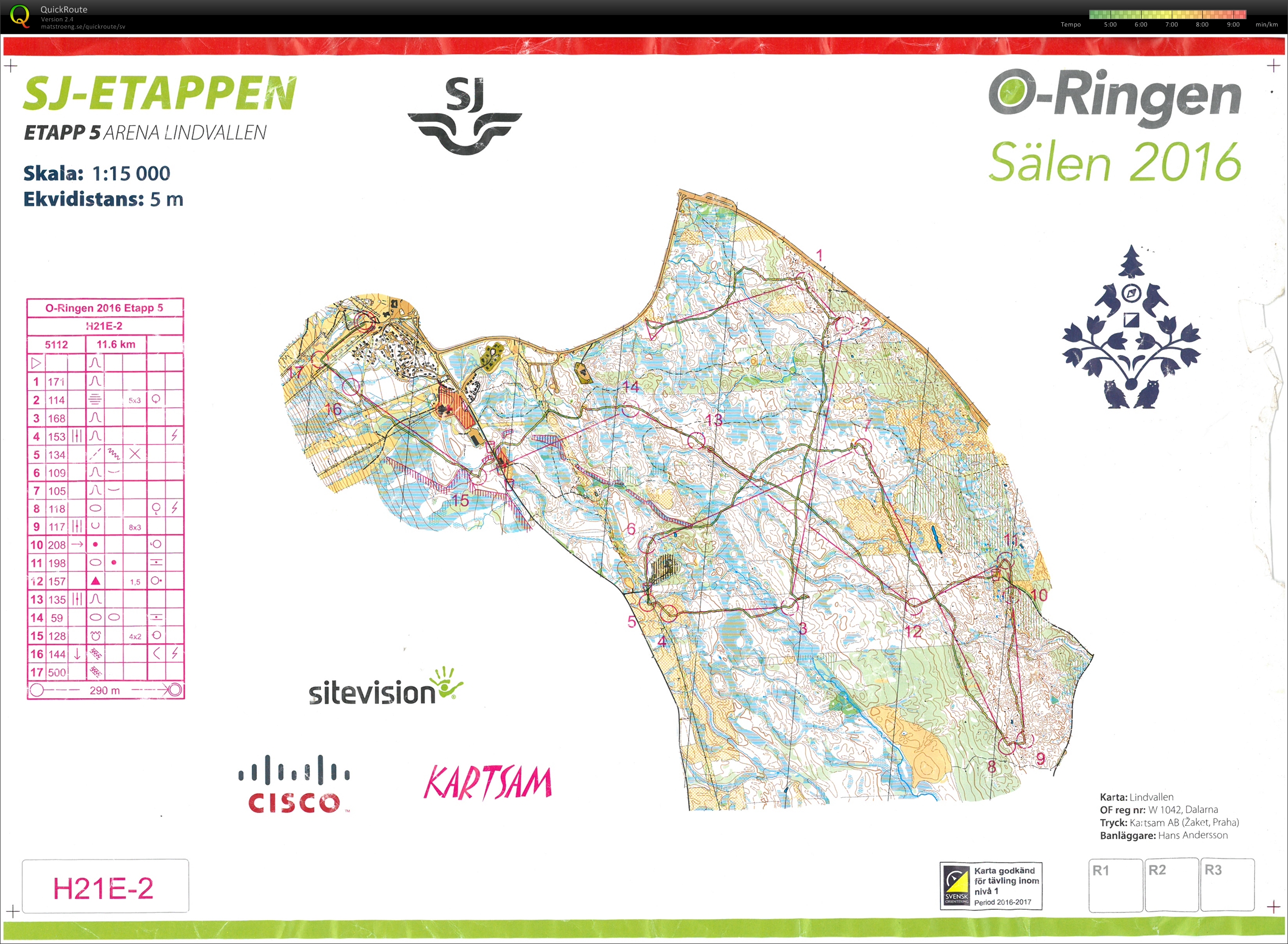 O-ringen H21E2 E5 (28/07/2016)