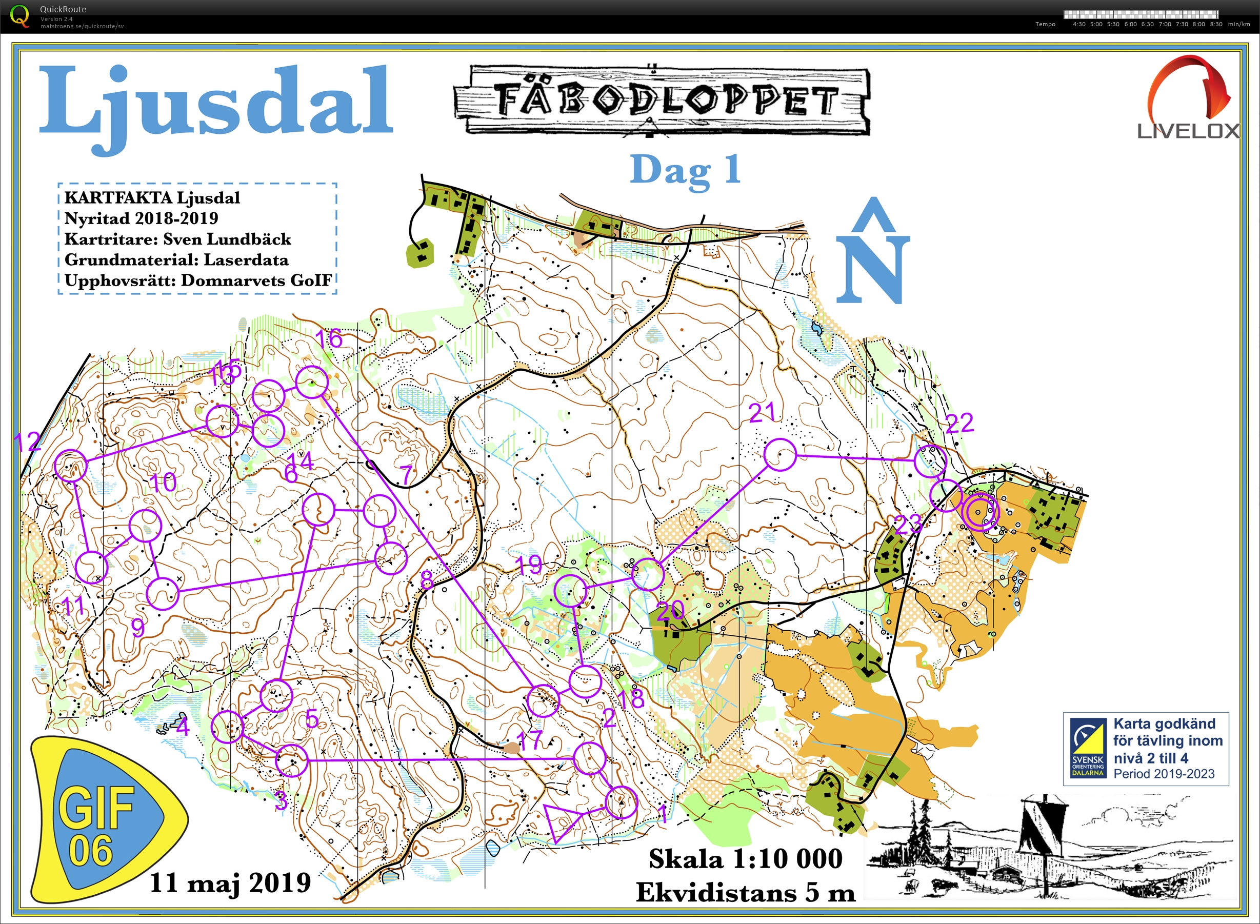 Fäbodloppet, dag 1 (10/05/2019)